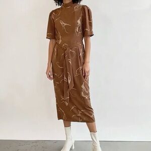 NEW! Oak + Fort “Bison Swirl” Dress